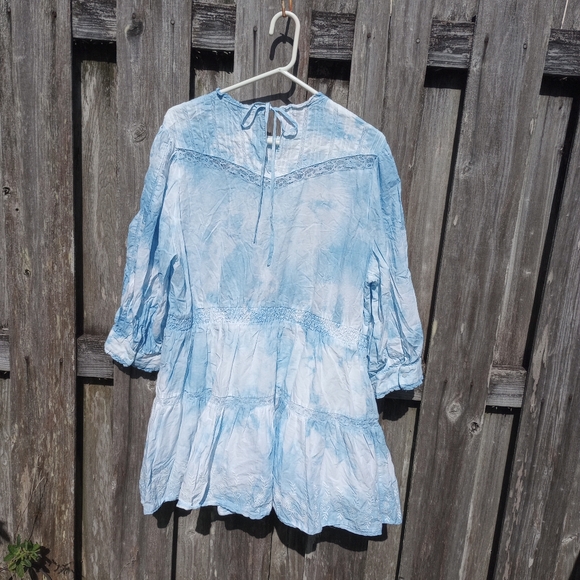LOVE SHACK FANCY - TARGET TIE DYE MINI DRESS 1X - Picture 4 of 7